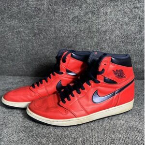 Air Jordan 1 High OG Red Navy Mens Size 12 Basketball Shoes 555088 006